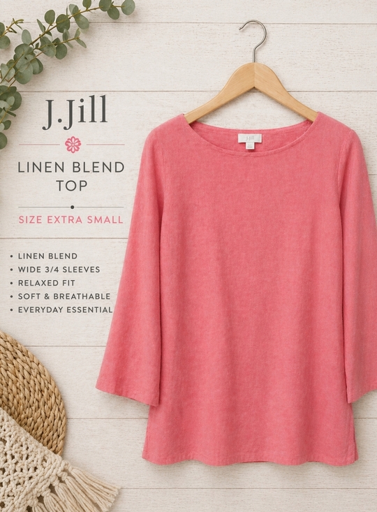 J. Jill Sweaters - J. Jill Linen Blend Lightweight Sweater Top – Size XS